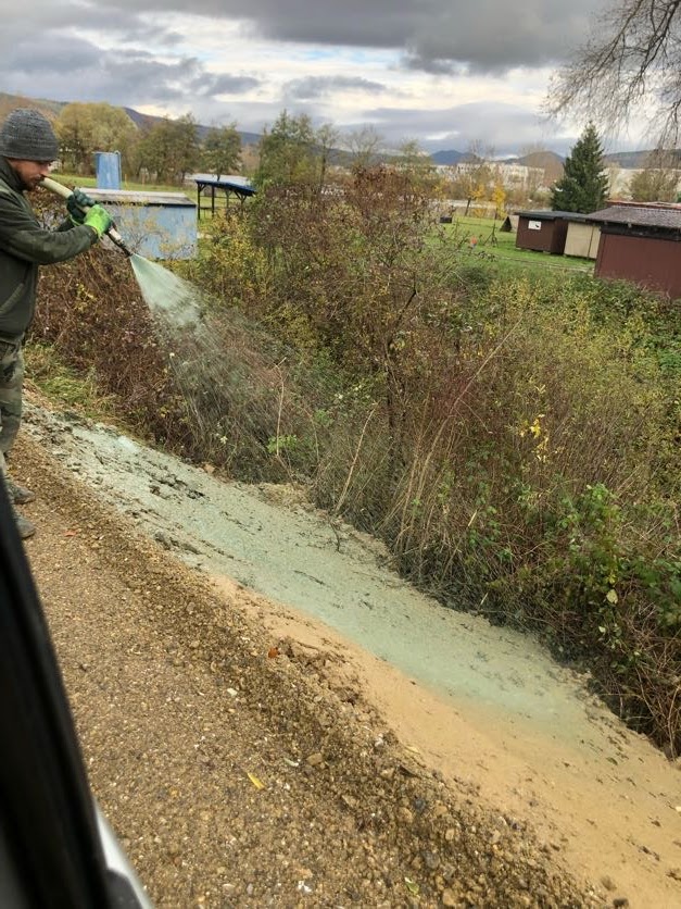 Hydroosev a spevňovanie svahu